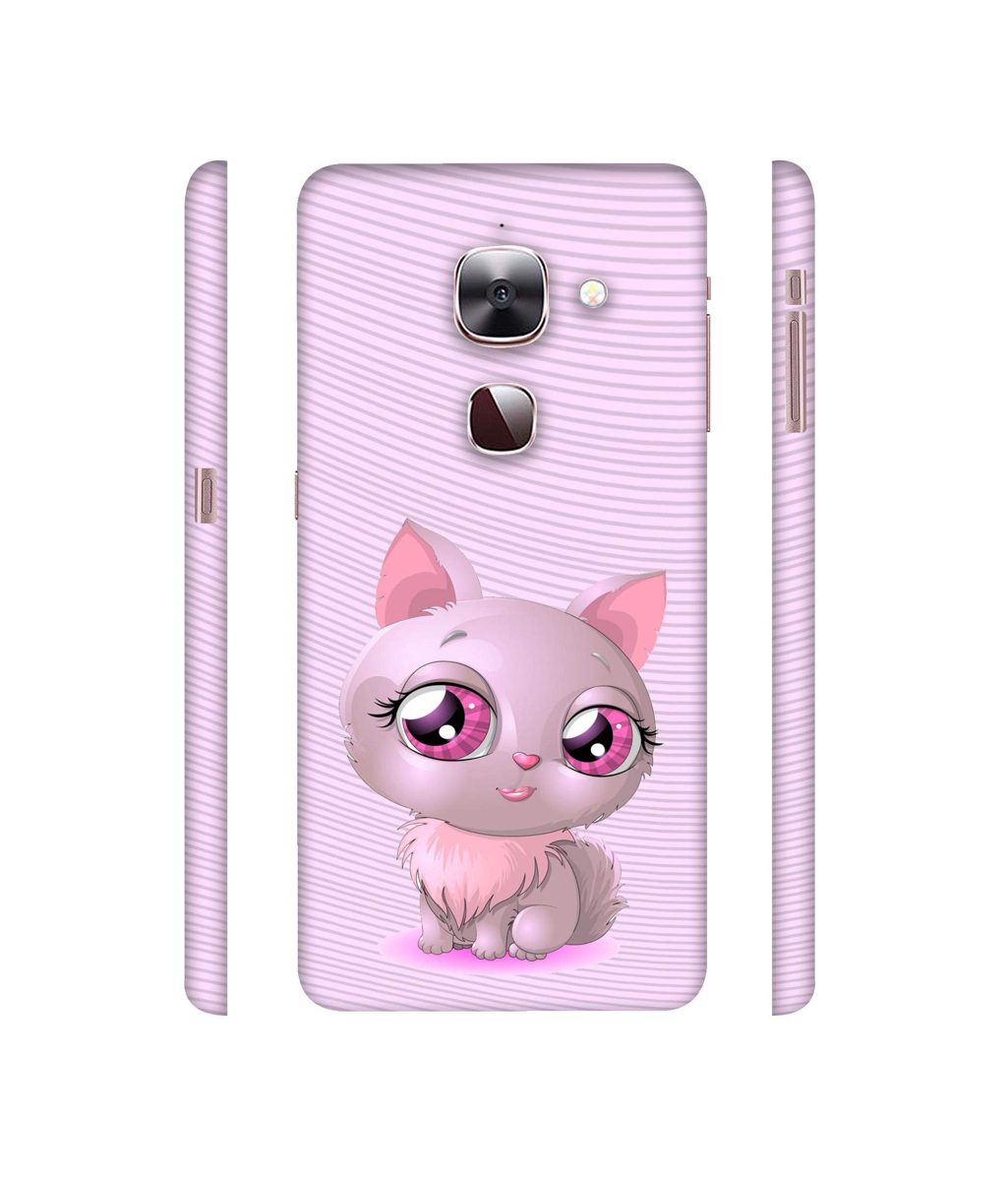 Amazon Brand - Solimo Designer Cute Pink Cat 3D Printed Hard Back Case Mobile Cover for LeEco Le Max 2