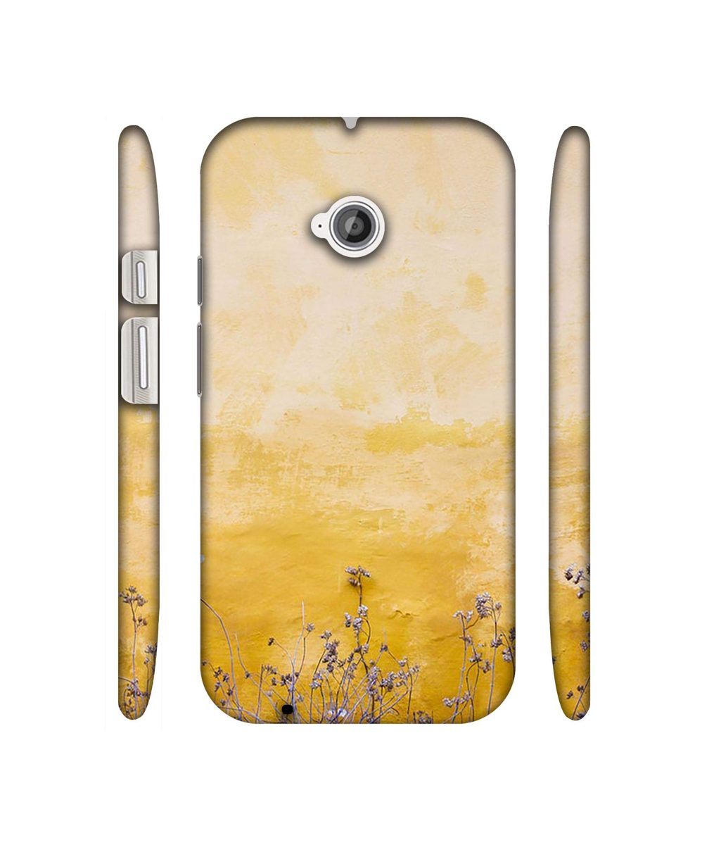 Amazon Brand - Solimo Designer Dry Flower On Wall 3D Printed Hard Back Case Mobile Cover for Motorola Moto E 2nd Generation