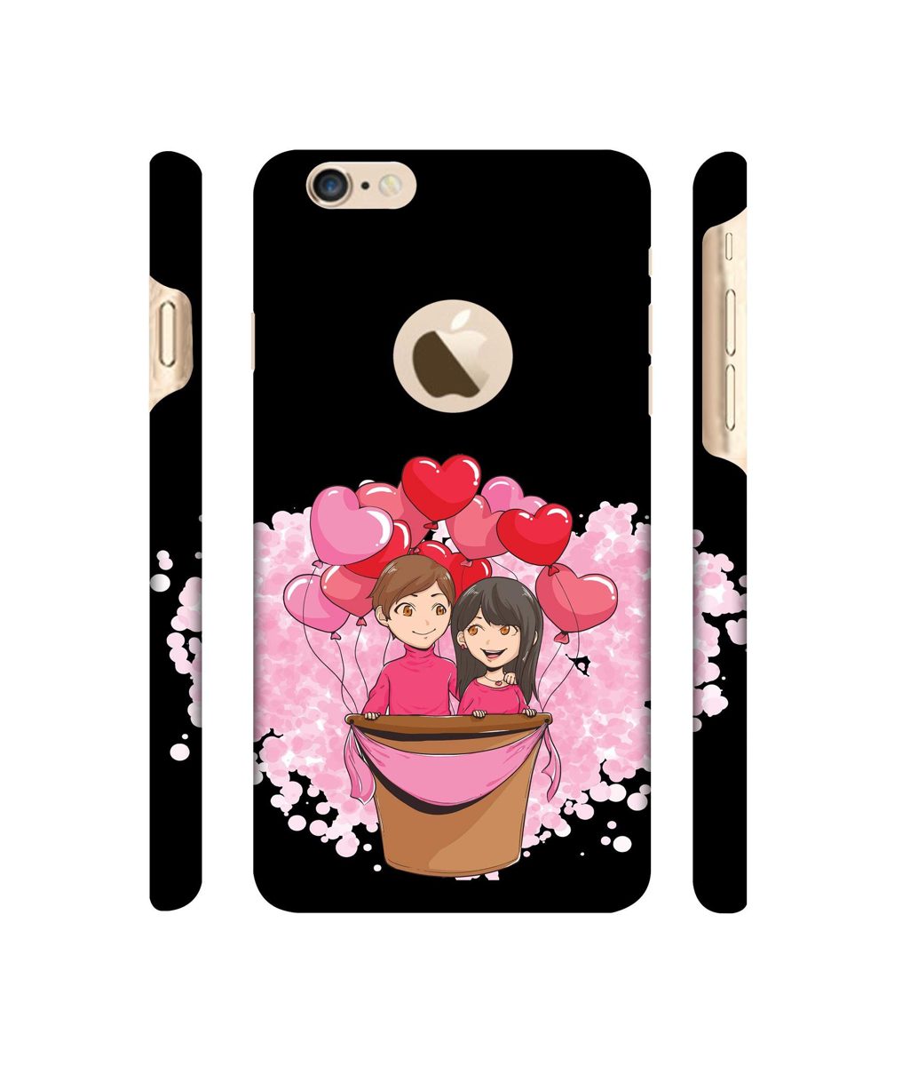 Amazon Brand - Solimo Designer Boy and Girl 3D Printed Hard Back Case Mobile Cover for Apple iPhone 6 / 6S (Logo Cut)