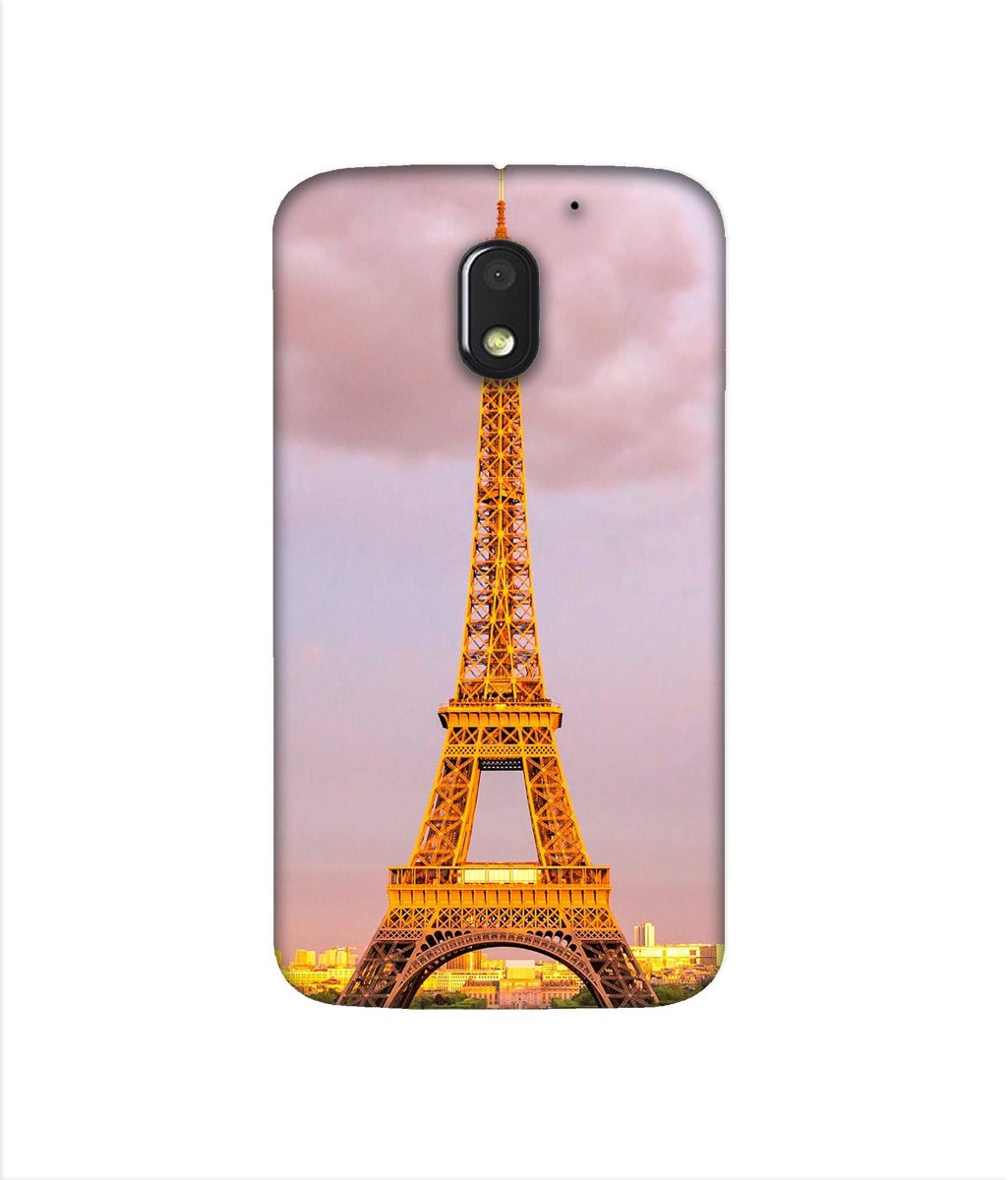 Amazon Brand - Solimo Designer Eiffel Tower Paris 3D Printed Hard Back Case Mobile Cover for Motorola Moto E (3rd gen)