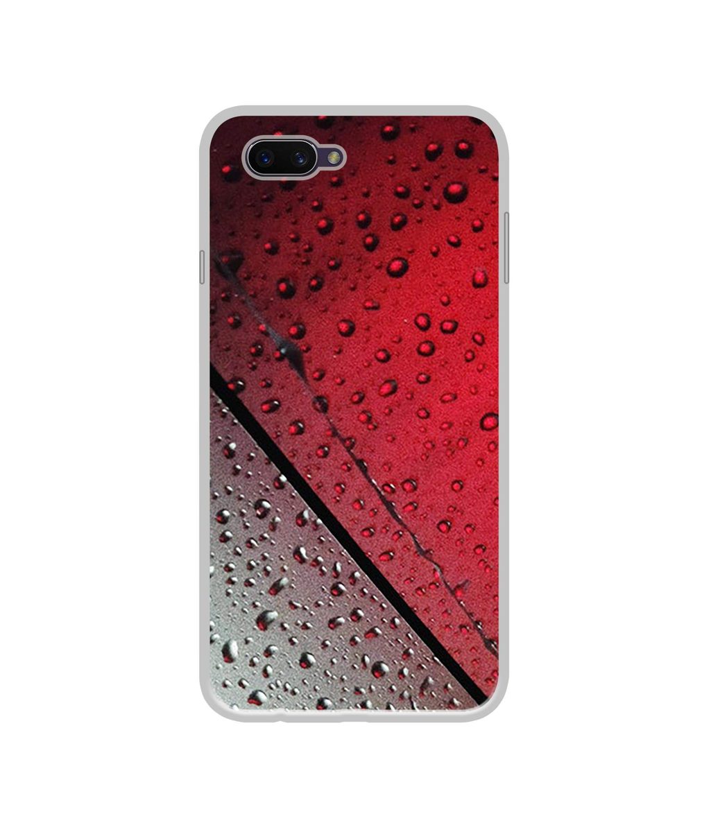 Amazon Brand - Solimo Designer Water Drop On Glass UV Printed Soft Back Case Mobile Cover for Oppo A3S