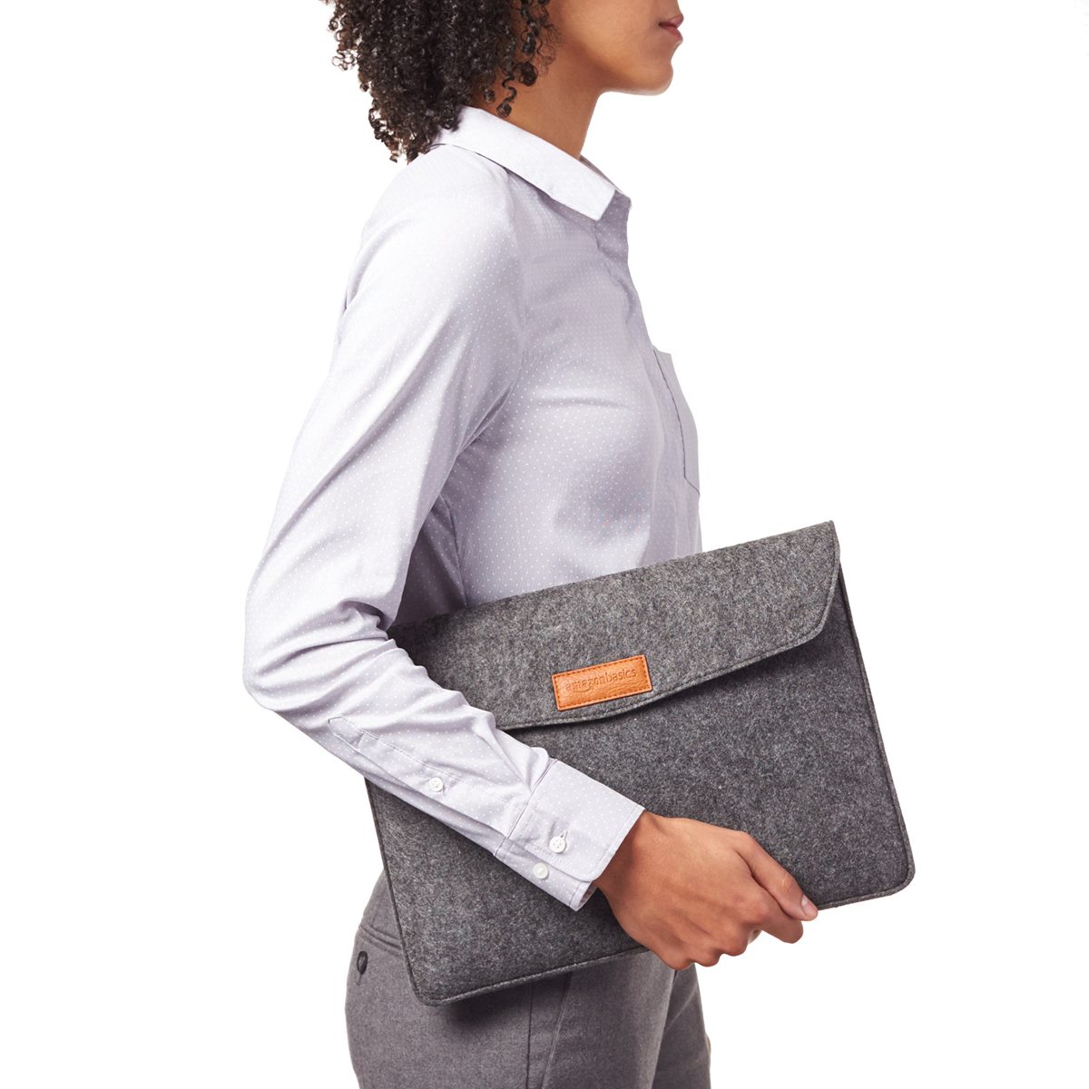 AmazonBasics 13 Inch Felt Macbook Laptop Sleeve Case - Charcoal