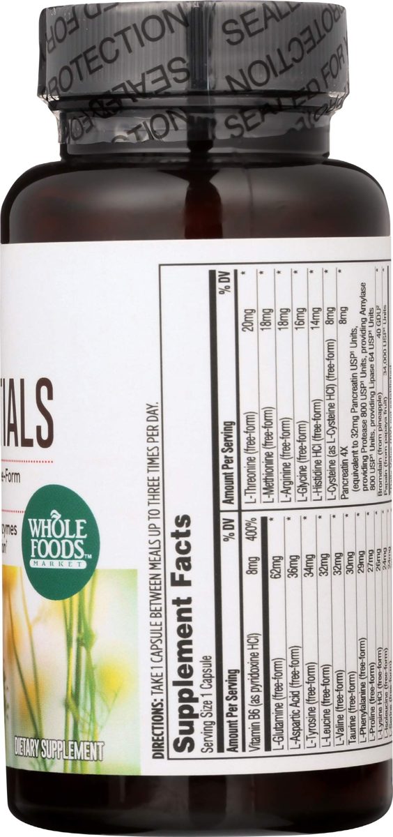 WHOLE FOODS MARKET Amino Essentials, 100 CT