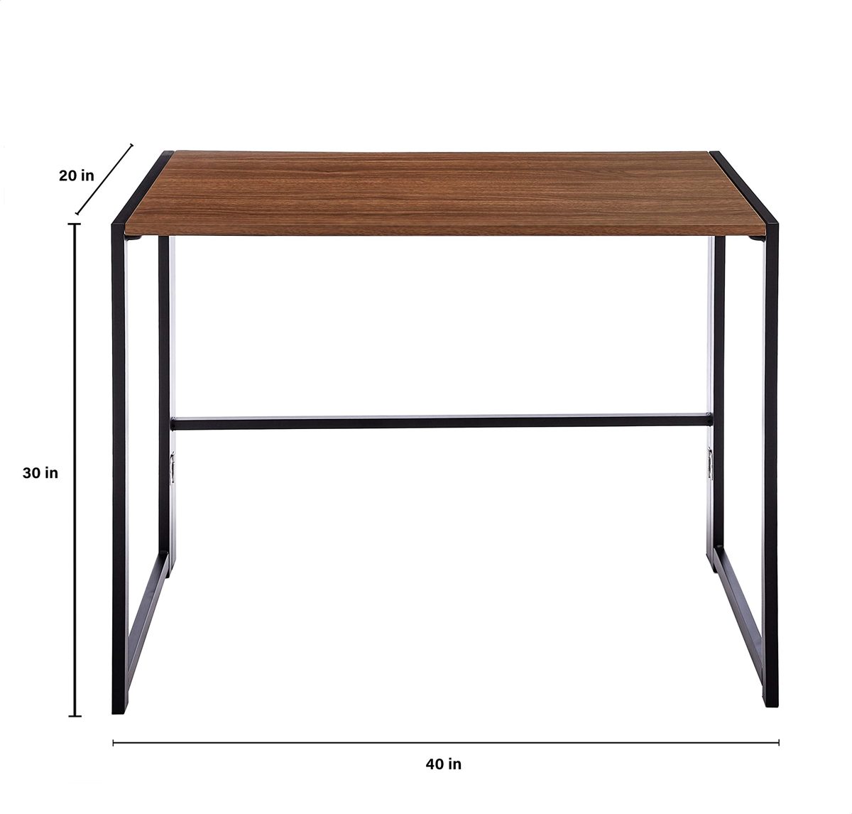 AmazonBasics 40" Multipurpose Foldable Computer Study Desk - Black