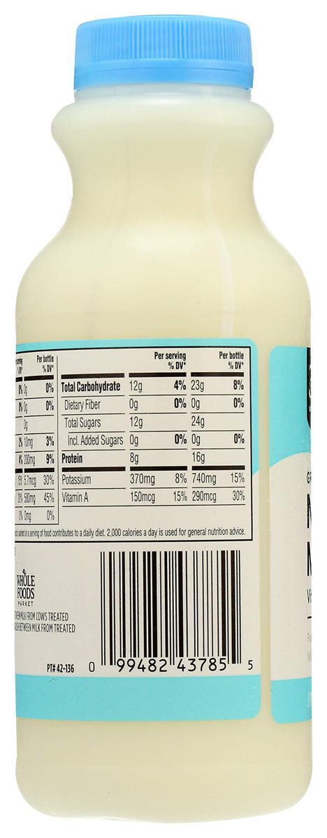 365 EVERYDAY VALUE Fat Free Milk, 16 FZ