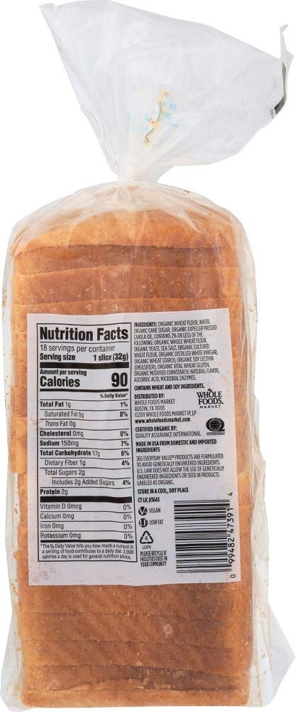 365 Everyday Value, Organic Classic Sandwich Bread, 20 oz