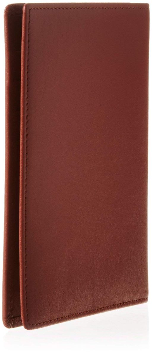 (Renewed) AmazonBasics Leather RFID Blocking Passport Wallet, Brown