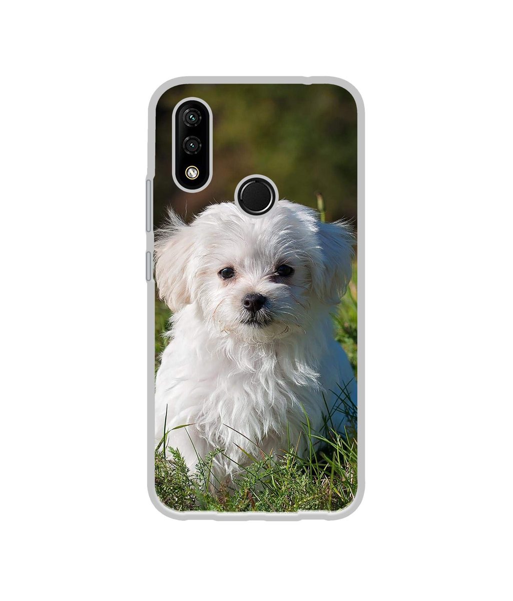 Amazon Brand - Solimo Designer White Dog UV Printed Soft Back Case Mobile Cover for Lenovo A6 Note