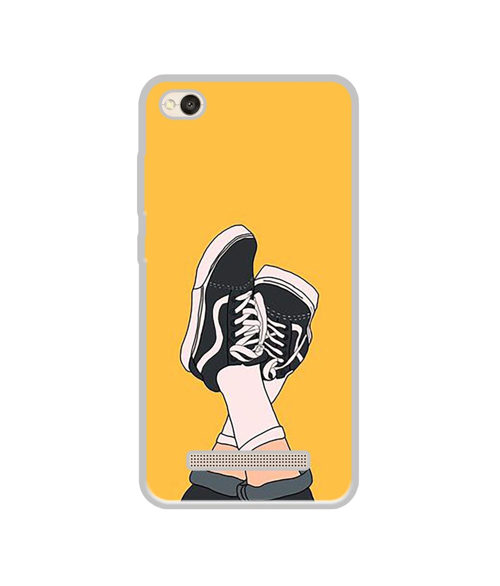Amazon Brand - Solimo Designer Boy Shoes Pattern UV Printed Soft Back Case Mobile Cover for Mi Redmi 4A