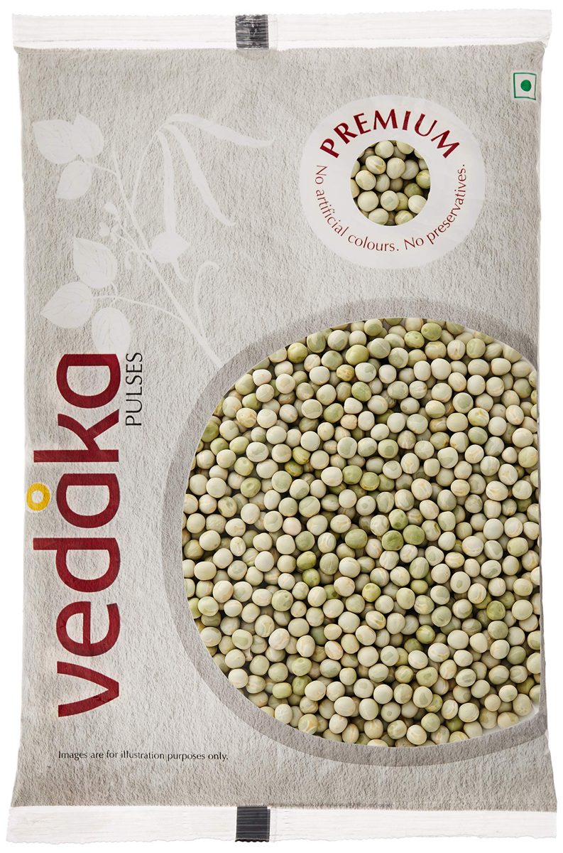 Amazon Brand - Vedaka Premium Green Peas, 1kg