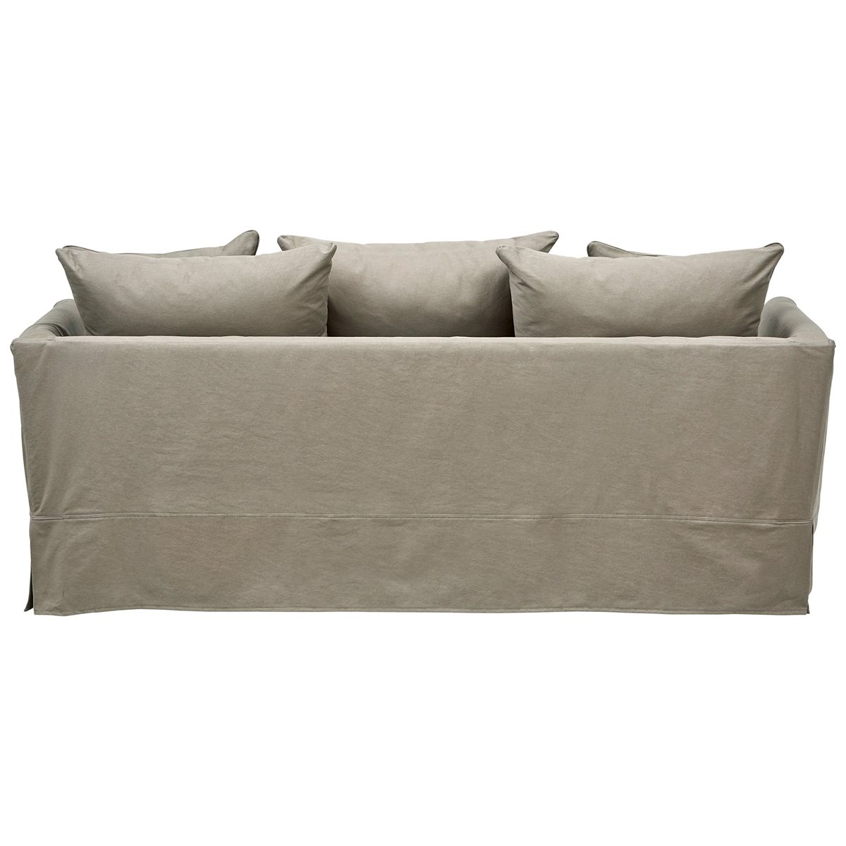 Amazon Brand – Stone & Beam Bartow Living Room Loveseat Sofa with Slipcover, 86"W, Grey