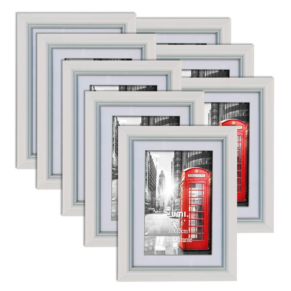 UMI Essentials Photo Frame Set, White, 10 x 15  cm