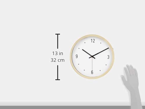 AmazonBasics 12" Brass Dot Wall Clock