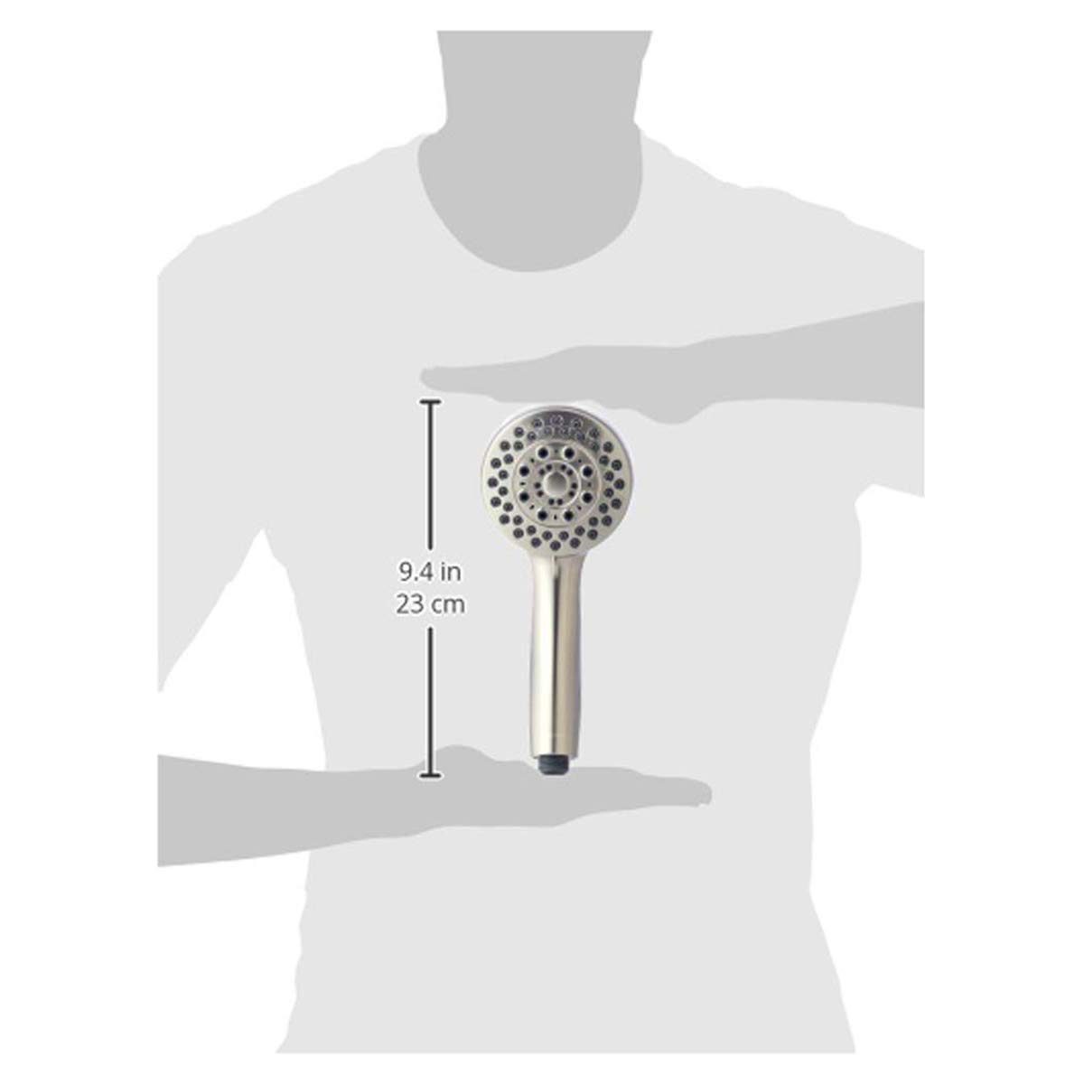 AmazonBasics 5 Function Hand Shower Set - Satin Nickel