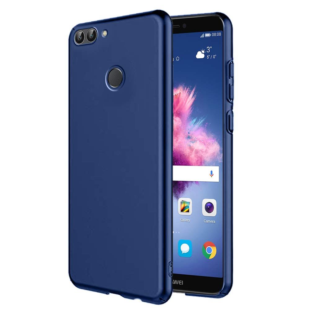 Amazon Brand - Solimo Huawei P Smart Mobile Cover (Hard Back & Slim),Blue