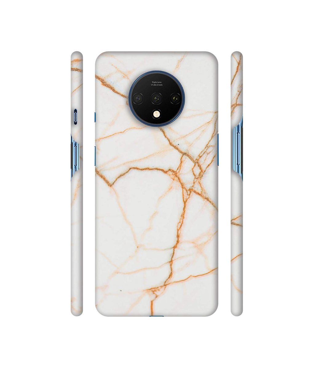 Amazon Brand - Solimo Designer White Marble 3D Printed Hard Back Case Mobile Cover for OnePlus 7T