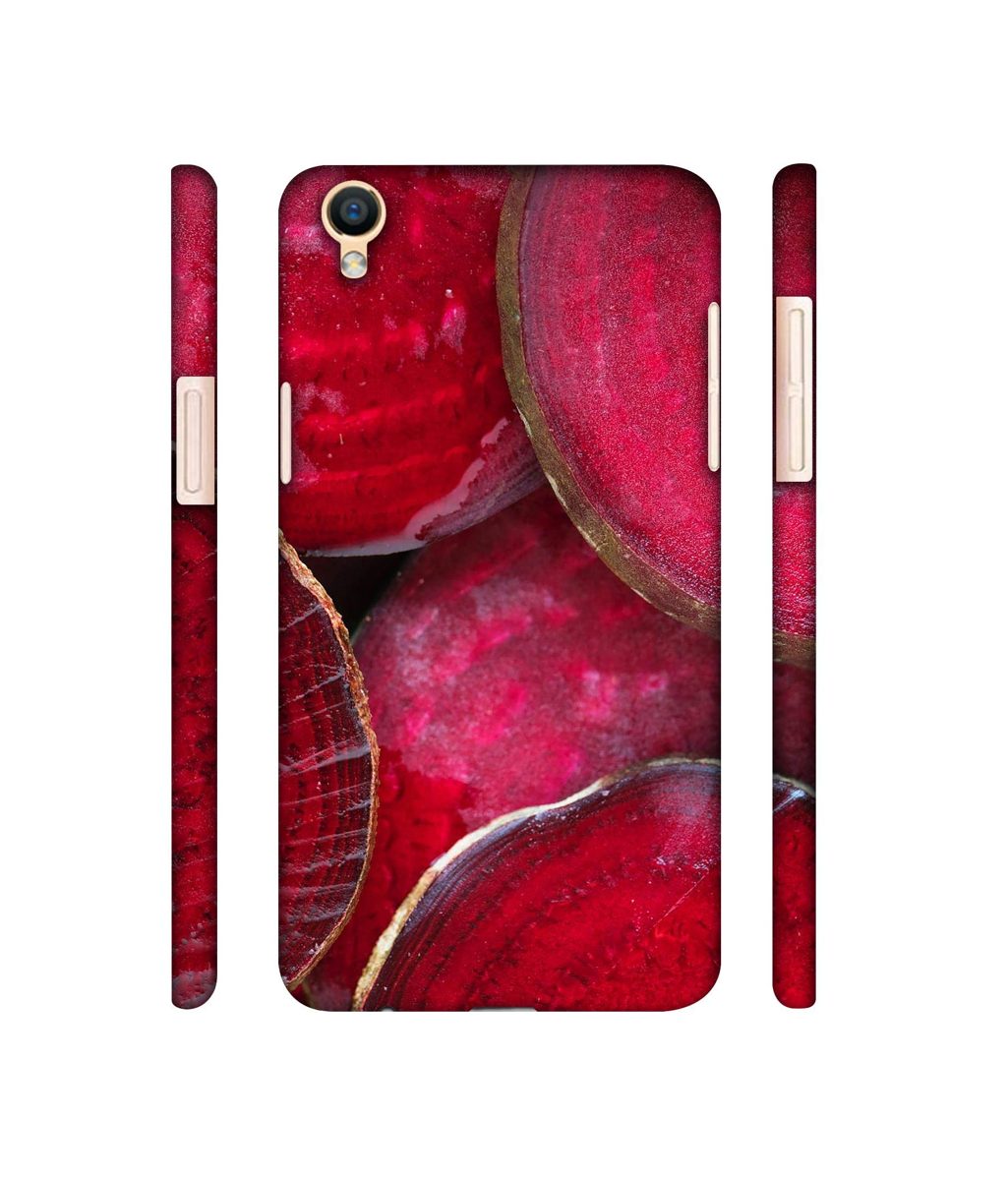 Amazon Brand - Solimo Designer Red Texture 3D Printed Hard Back Case Mobile Cover for Oppo F1 Plus