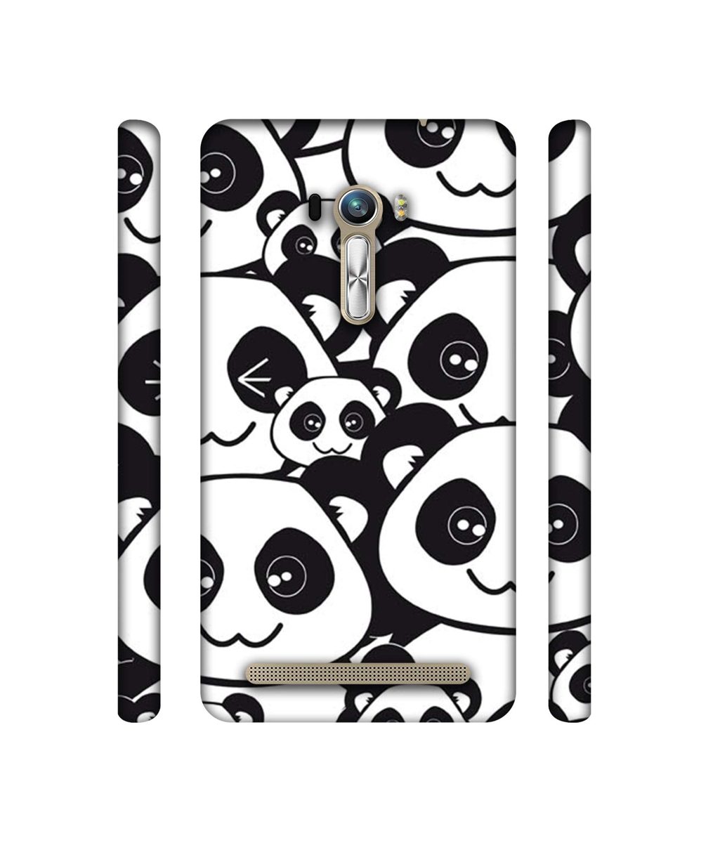 Amazon Brand - Solimo Designer Panda Texture 3D Printed Hard Back Case Mobile Cover for Asus Zenfone Selfie ZD551KL