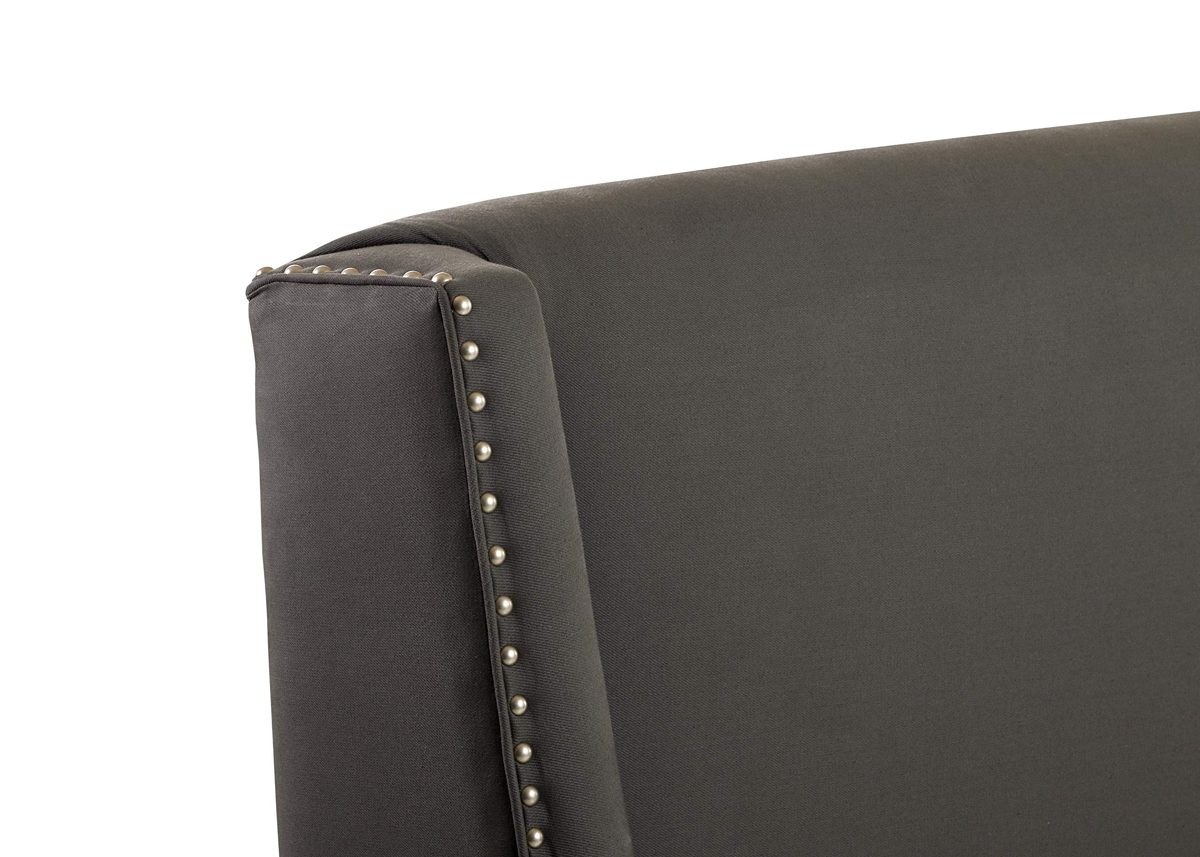 Stone & Beam Merrill Full Headboard with Decorative Nailhead Trim, 69"W, Iron