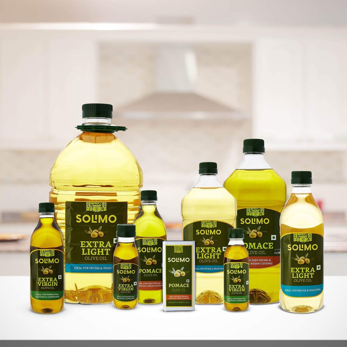 Amazon Brand - Solimo Pomace Olive Oil, 5l