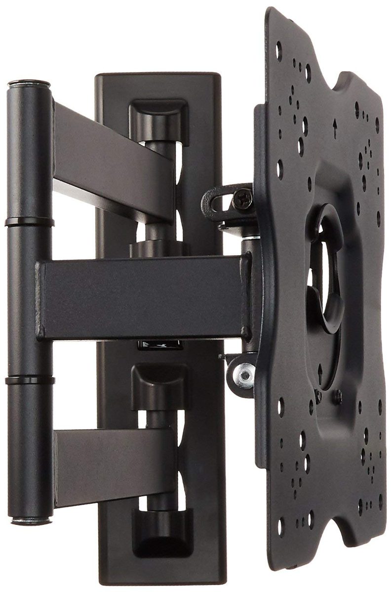 AmazonBasics Heavy-Duty, Full Motion Articulating TV Wall Mount for 12-inch to 39-inch LED, LCD, Flat Screen TVs (Certified Refurbished) TV Mount 22-inch to 55-inch TVs Black