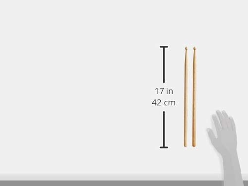 AmazonBasics 5A Drumsticks - Oak, 1-Pair Pack