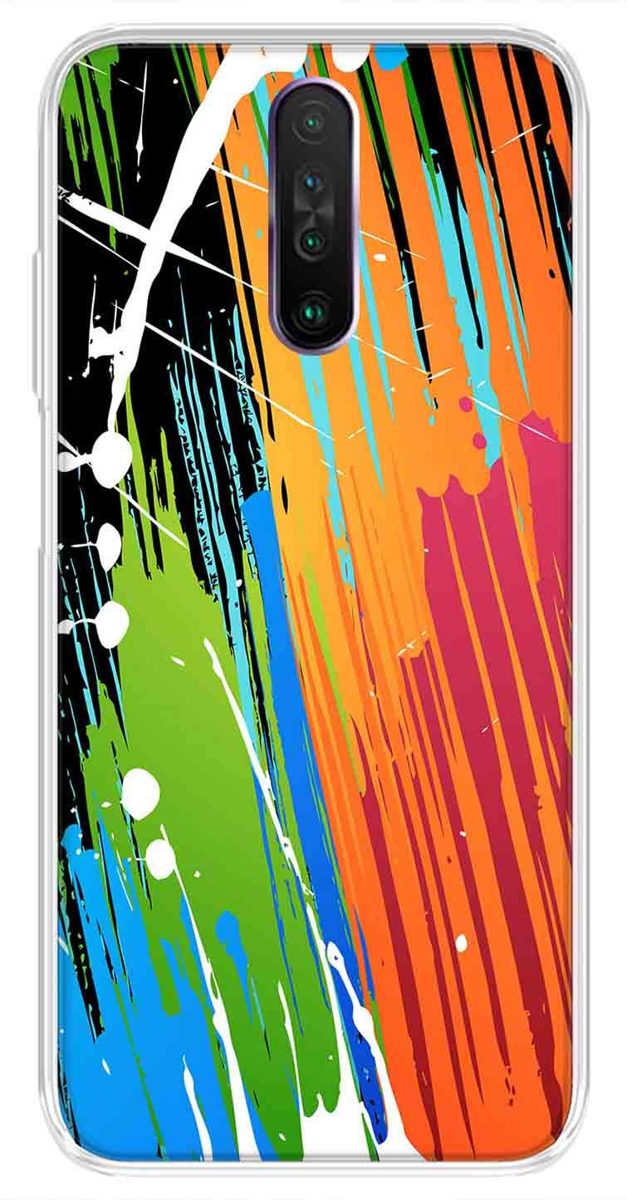Amazon Brand - Solimo Designer Multicolor Graphic Abstract Design Abstract Printed Soft Back Case Mobile Cover for Poco X2 / Xiaomi Redmi K30