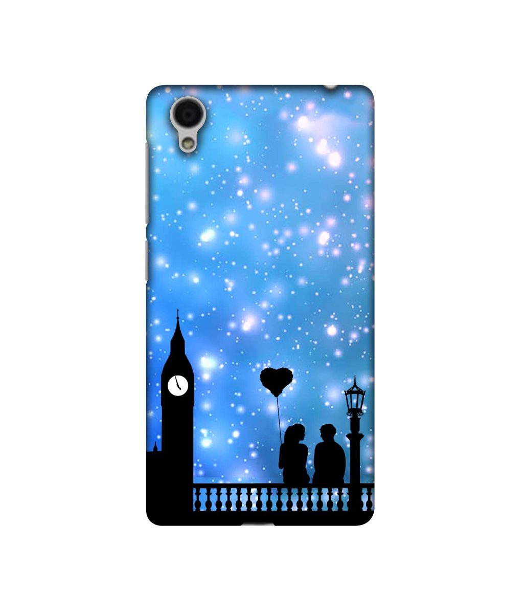 Amazon Brand - Solimo Designer Love Couple Vector 3D Printed Hard Back Case Mobile Cover for Vivo Y51L