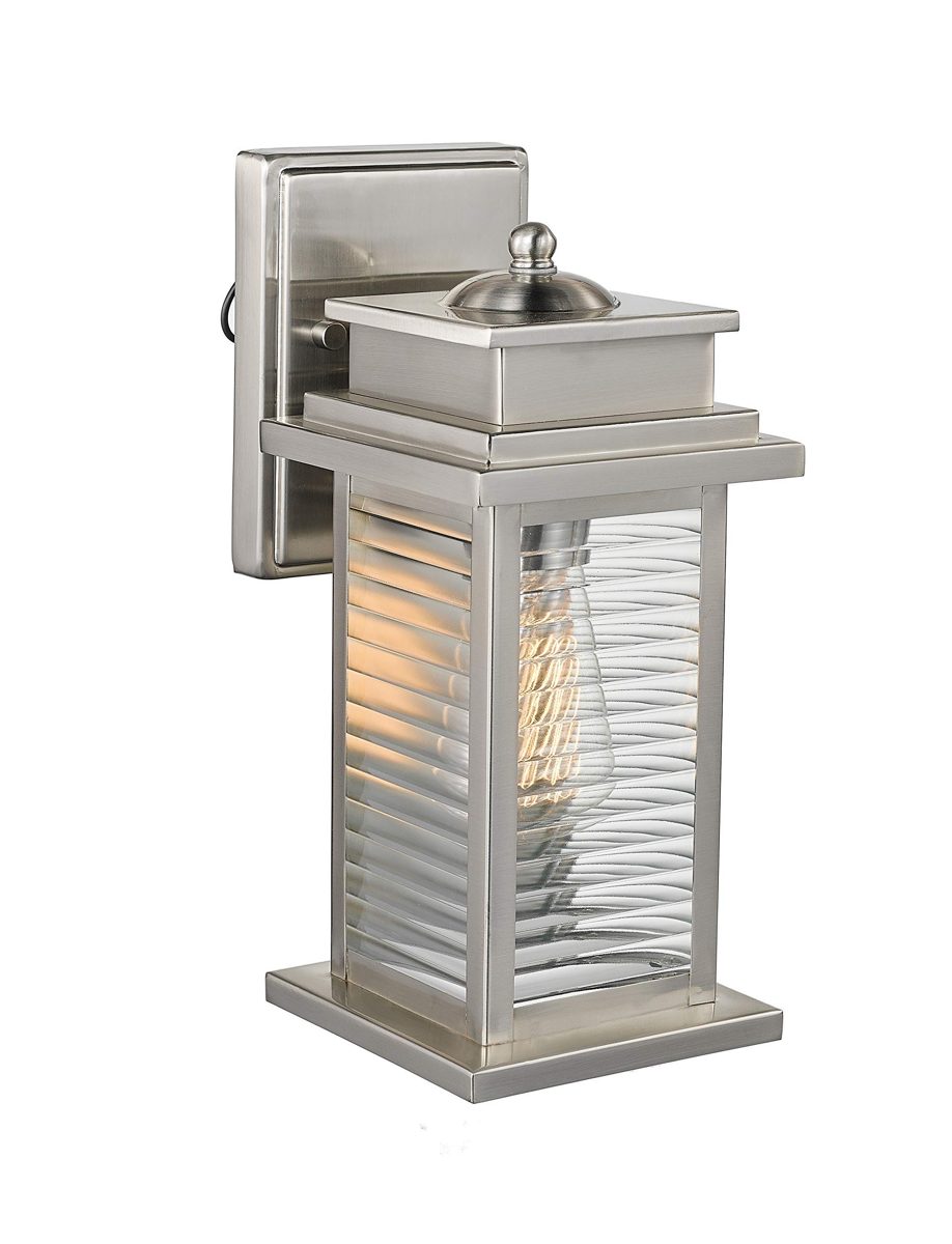 Ravenna Home Wall Sconce, 11.73"H, Brushed Nickel (Renewed)