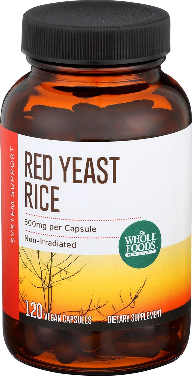 Whole Foods Market, Red Yeast Rice 600mg, 120 CT