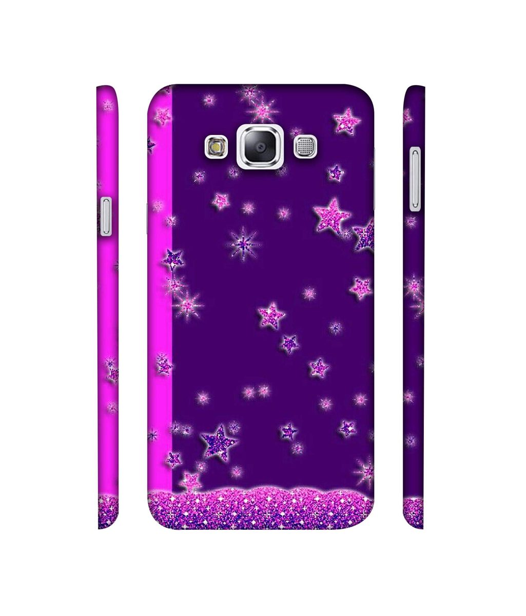 Amazon Brand - Solimo Designer Sparkling Stars 3D Printed Hard Back Case Mobile Cover for Samsung Galaxy E7