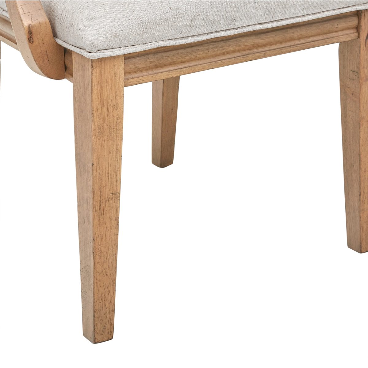 Amazon Brand – Stone & Beam Jon Casual Farmhouse Wood Dining Chair, 40"H, Pack of 2, Beige