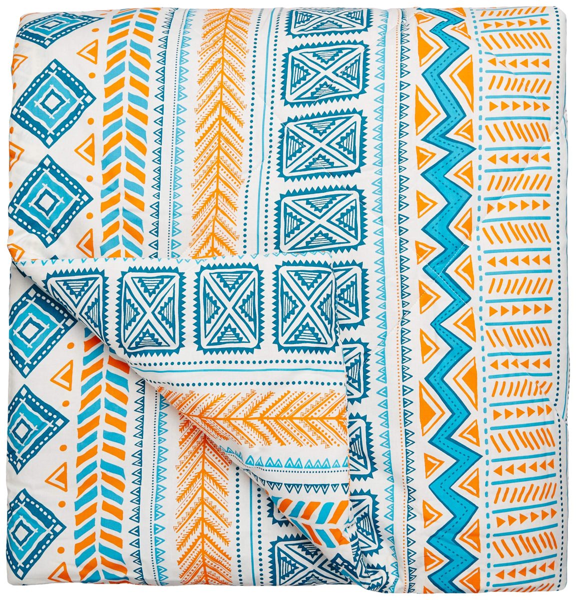 Amazon Brand - Solimo 100% Cotton Printed Comforter, Double (Fuzzy Strings, 200GSM)