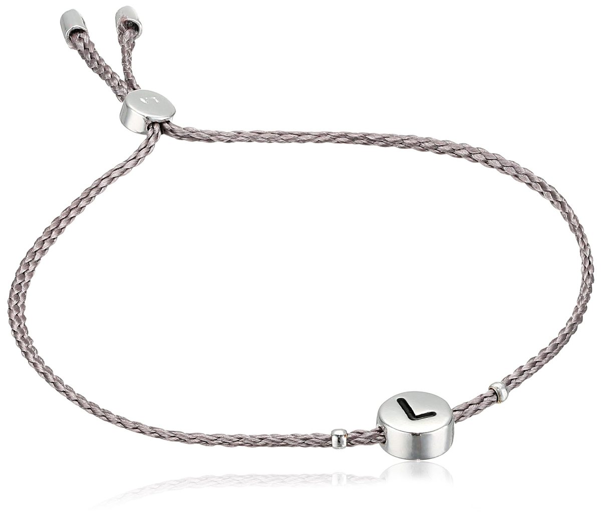 [Find] Amazon Collection Silver Plated "L" Initial Adjustable raitogure-ko-doburesuretto