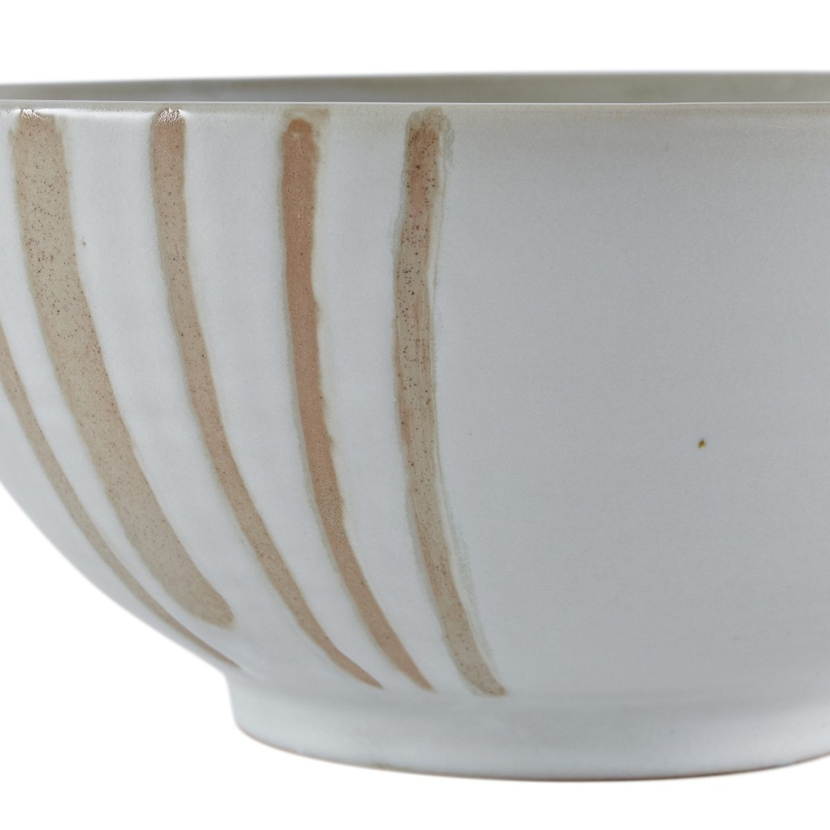 Amazon Brand – Stone & Beam Modern Stoneware Decorative Bowl Decor, 4.9 Inch Height, Beige