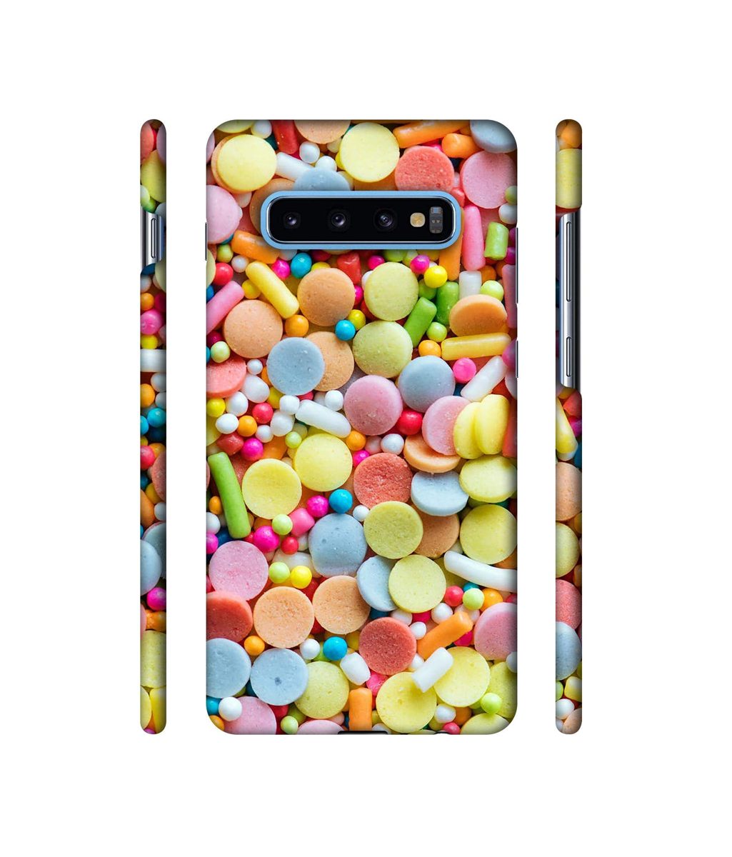 Amazon Brand - Solimo Designer Candies 3D Printed Hard Back Case Mobile Cover for Samsung Galaxy S10 Plus