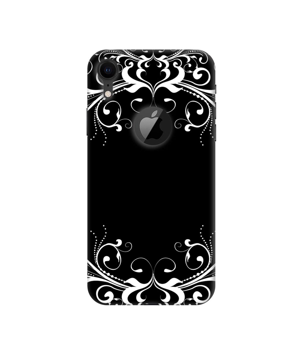 Amazon Brand - Solimo Designer Round Flower Crown 3D Printed Hard Back Case Mobile Cover for Apple iPhone XR (Logo Cut)