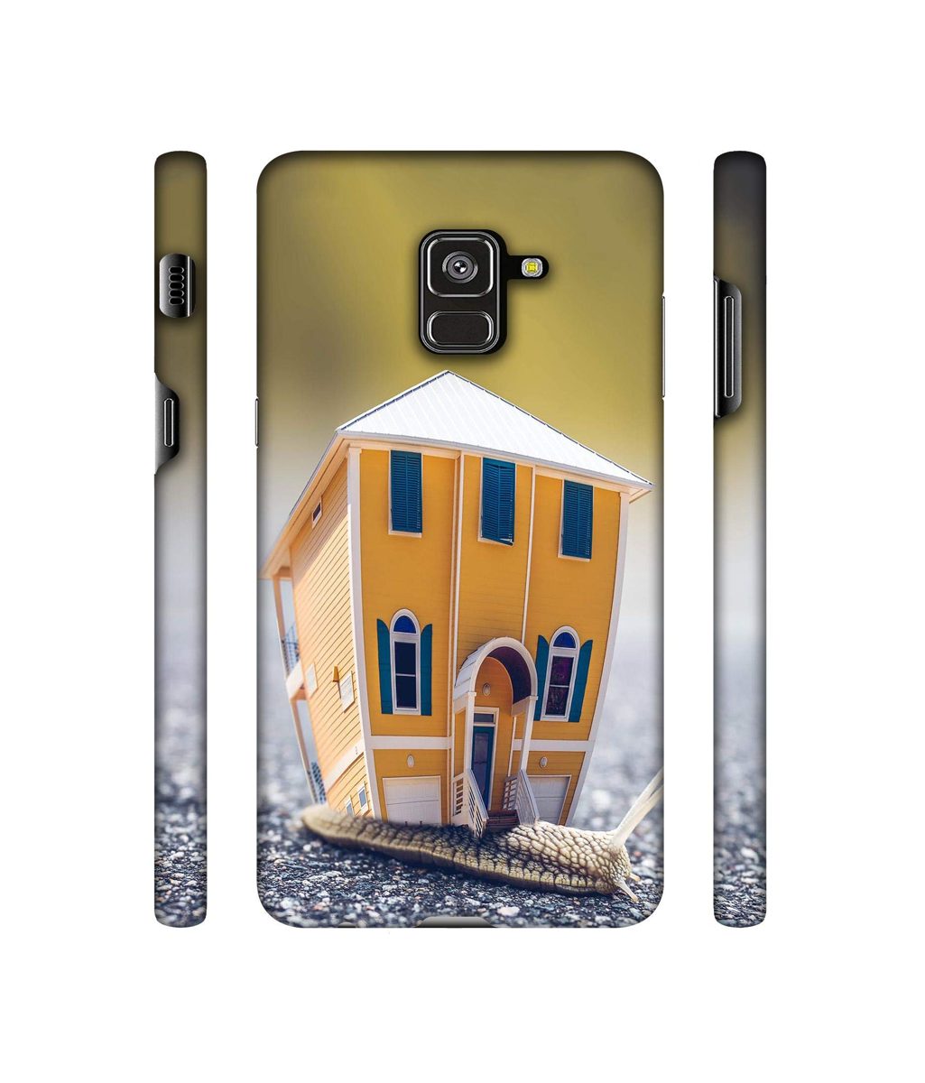 Amazon Brand - Solimo Designer Snail Hut 3D Printed Hard Back Case Mobile Cover for Samsung Galaxy A8 Plus