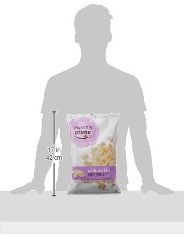 Wickedly Prime White Cheddar Corn Puffs, 9 Ounce (Pack of 4)