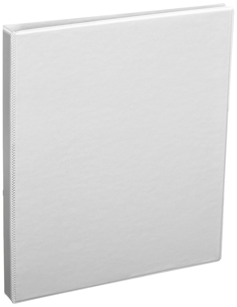 AmazonBasics Durable 1/2" Round Ring Binder, White, View, 6-Pack (Renewed)