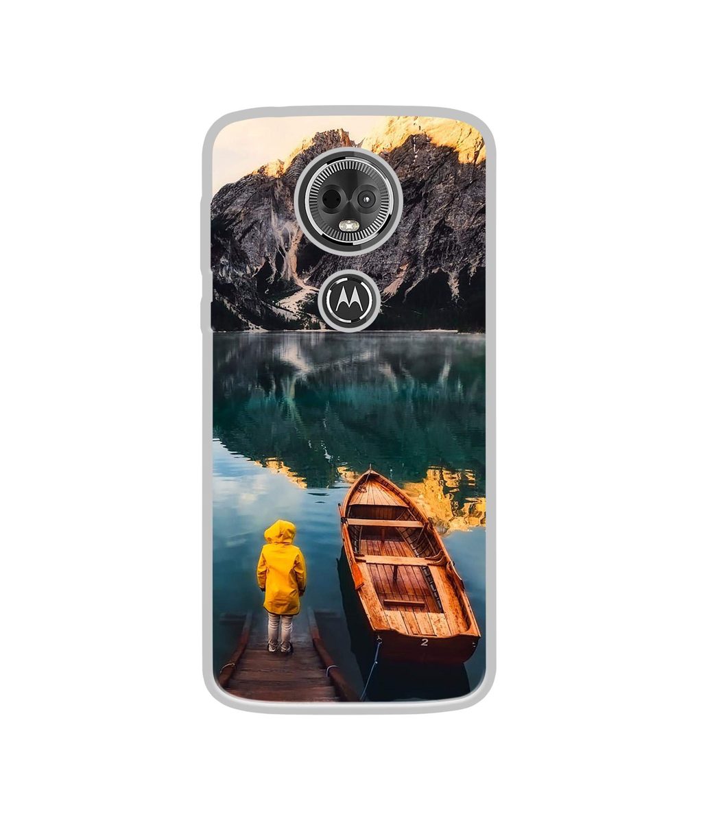 Amazon Brand - Solimo Designer Lake View UV Printed Soft Back Case Mobile Cover for Motorola Moto E5 Plus