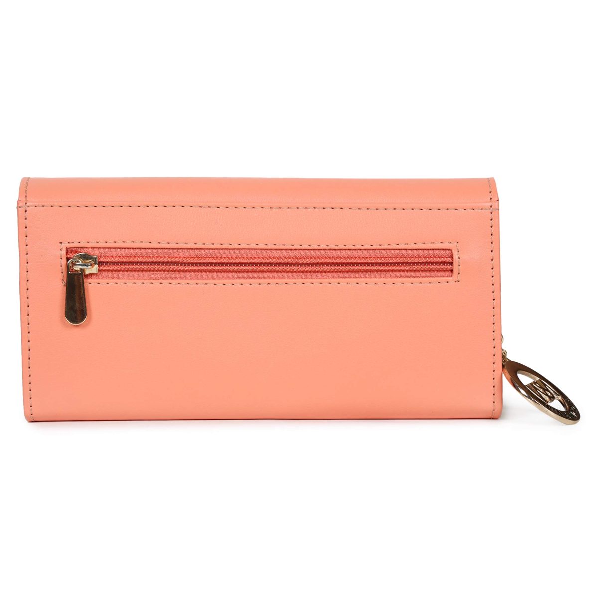 Nia & Nicole Women's Wallet (Orange, Beige)