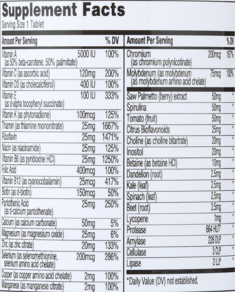 365 Everyday Value, Men’s Multi Iron-Free, 90 ct