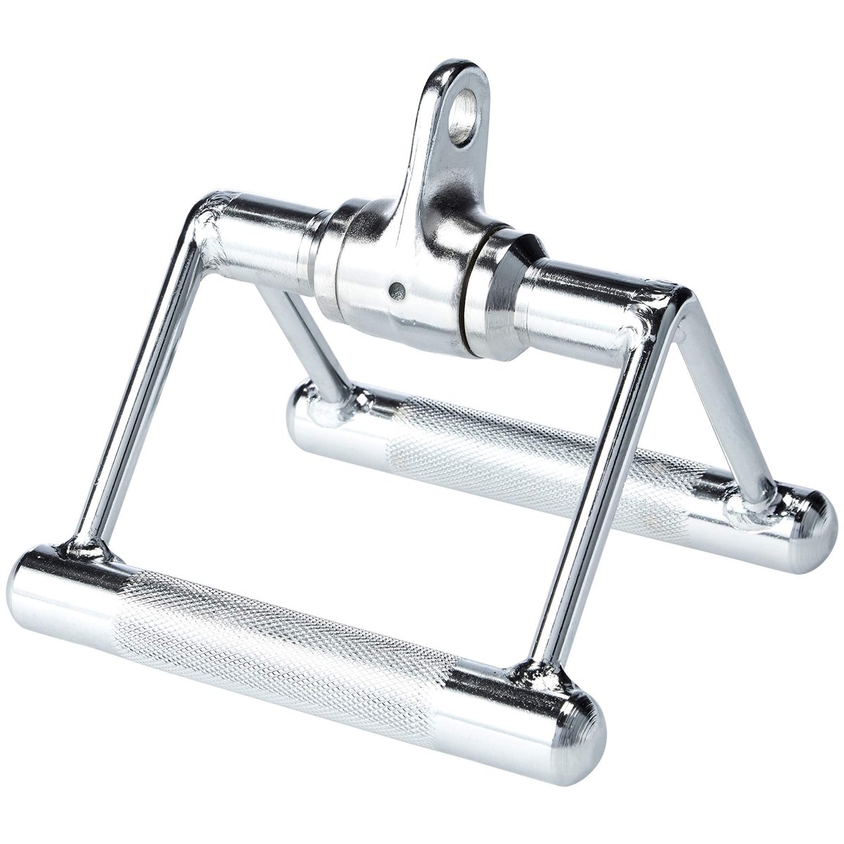 AmazonBasics Double Row Rotating Chrome Handle Exercise Weight Machine Accessories Set (Renewed)