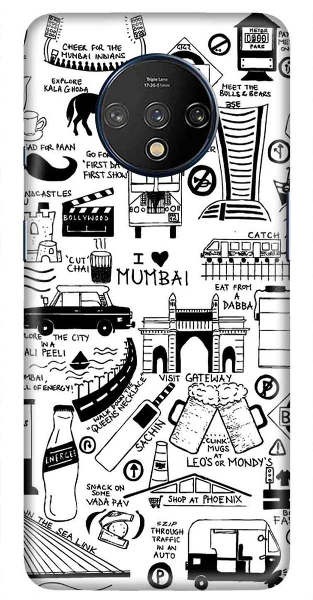 Amazon Brand - Solimo Designer Abstract 3D Printed Hard Back Case Mobile Cover for OnePlus 7T