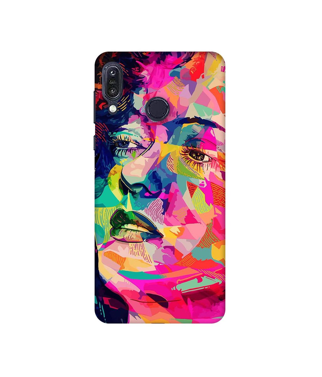 Amazon Brand - Solimo Designer Multicolor Lady Vector 3D Printed Hard Back Case Mobile Cover for Asus Zenfone Max M1 ZB555KL