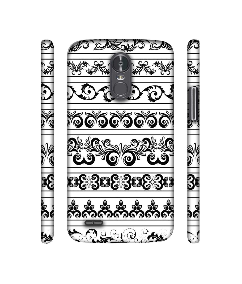 Amazon Brand - Solimo Designer Black Multi Patterns 3D Printed Hard Back Case Mobile Cover for LG Stylus 3