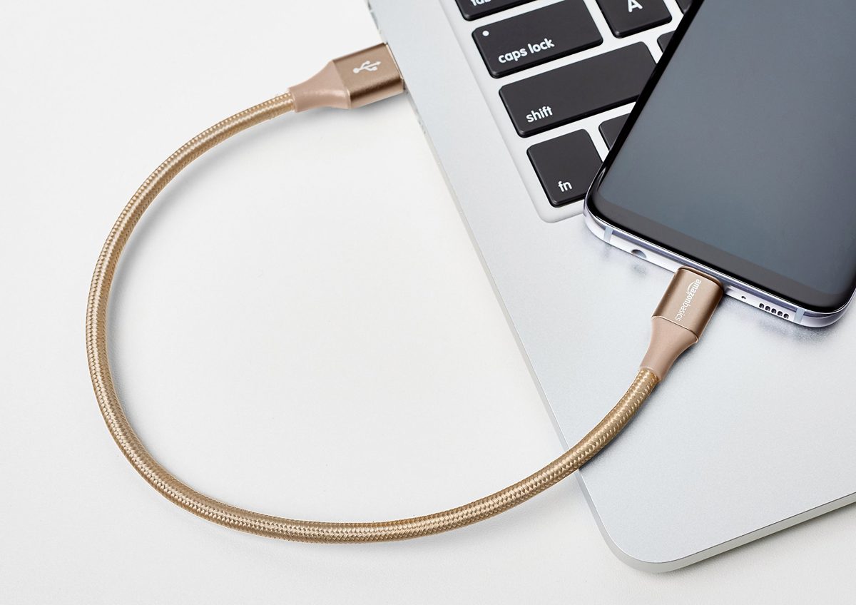 AmazonBasics Double Braided Nylon USB Type-C to Type-A 3.1 Gen 2 Charger Cable Adapter