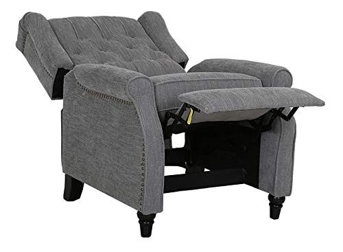 Amazon Brand – Ravenna Home Pritchard Classic Recliner, 29.1"W, Grey