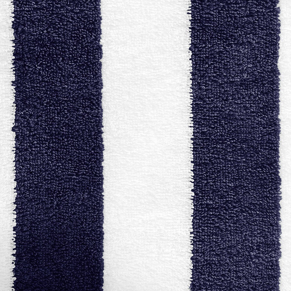 AmazonBasics Cabana Stripe Beach Towel - Pack of 2, Navy Blue